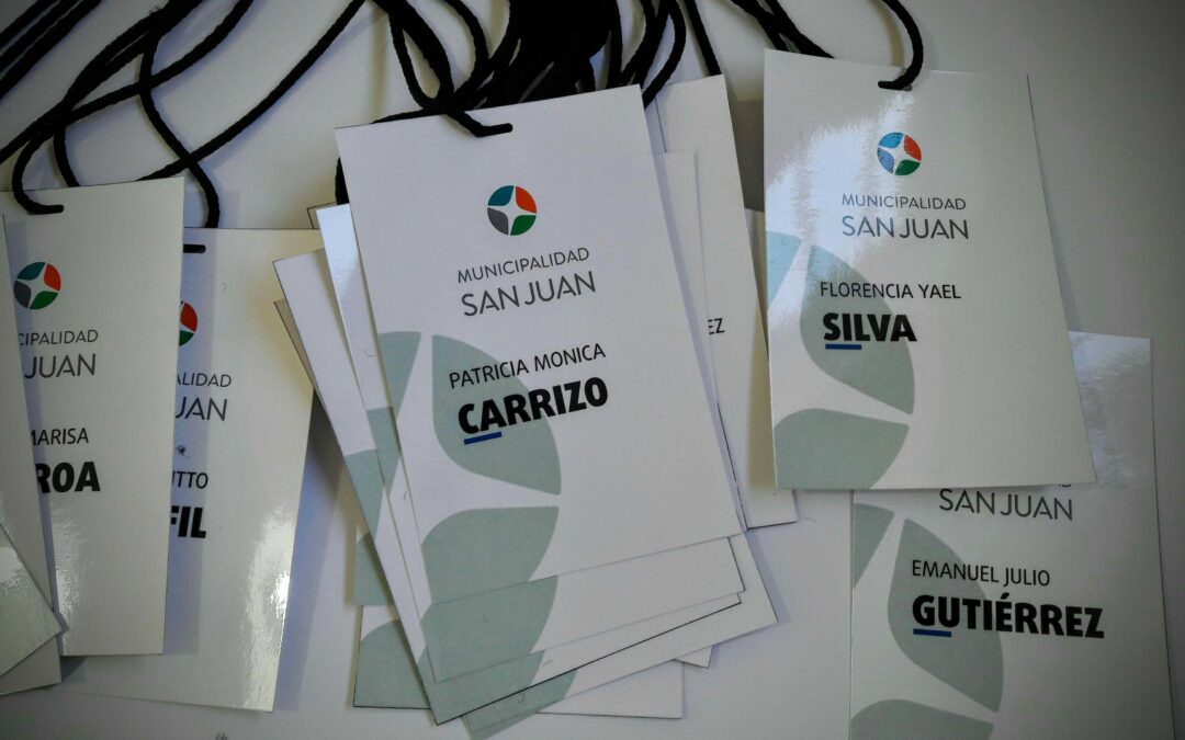 Credenciales con cordón para Municipalidad de San Juan