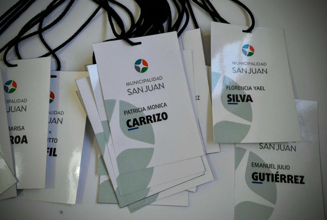 Credenciales con cordón para Municipalidad de San Juan